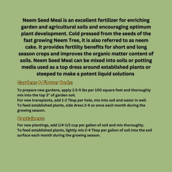 Neem Seed Meal - Image 2